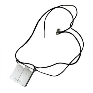 Hermès AUTHENTIC Symbole Symbol Face Smile Wink Pendant Friendship Necklaces SET